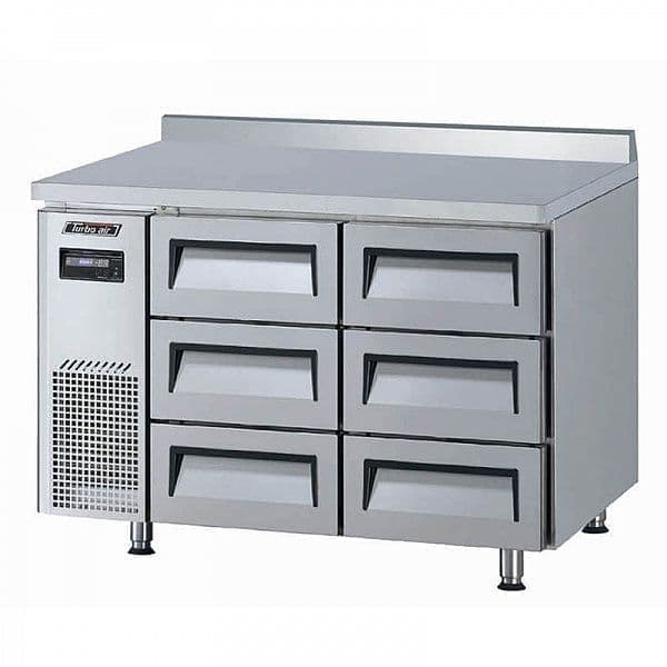 Стол холодильный Turbo Air KWR12-3D-6-750 с ящиками и бортом