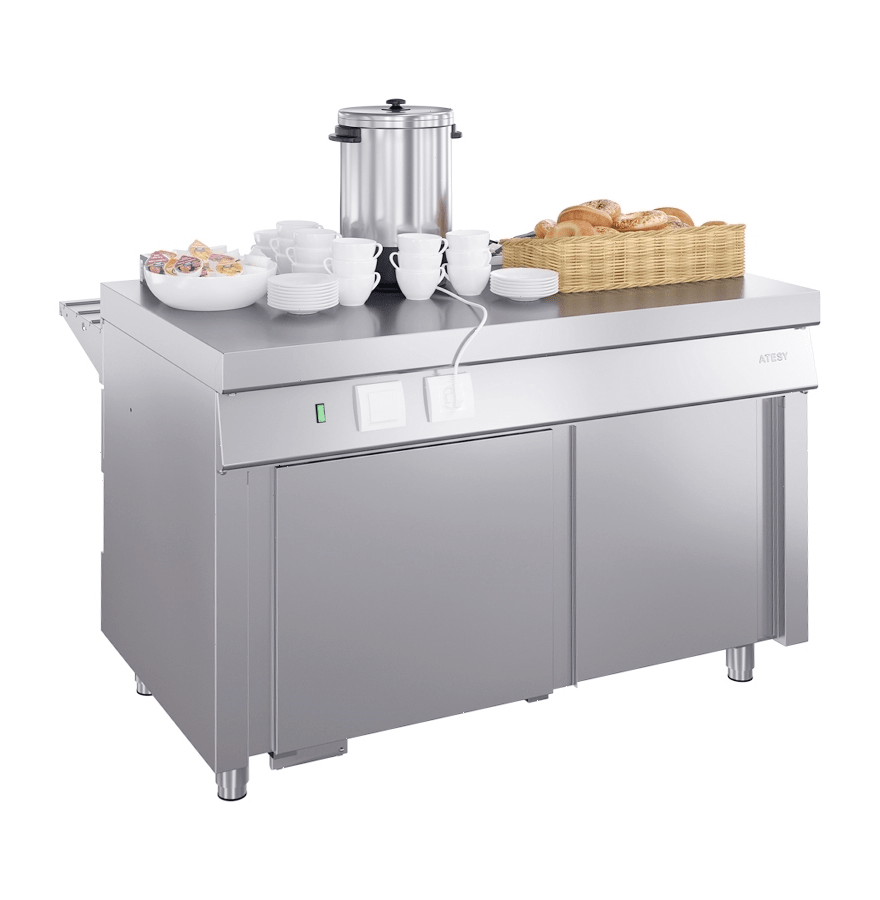 Прилавок горячих напитков Atesy Ривьера ПГН-1200-02 без полок