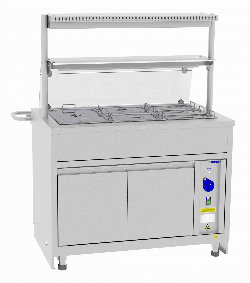 Мармит для вторых блюд Abat ЭМК-70Х с подогреваемой полкой (21000002880)