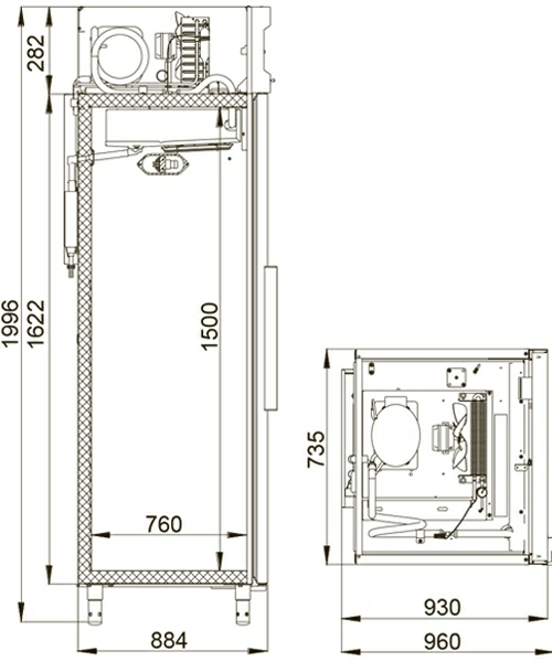 Шкаф морозильный Polair CB107_S