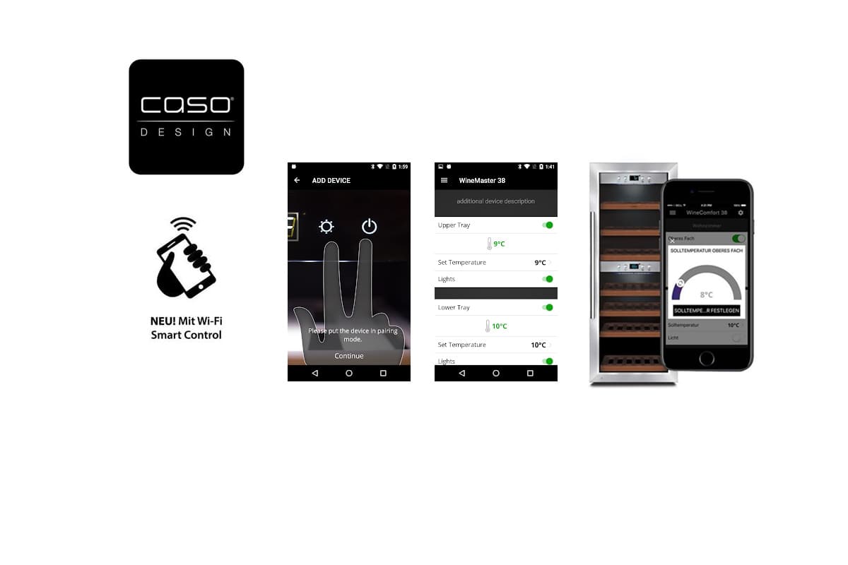 Шкаф винный CASO WineComfort 1260 Smart