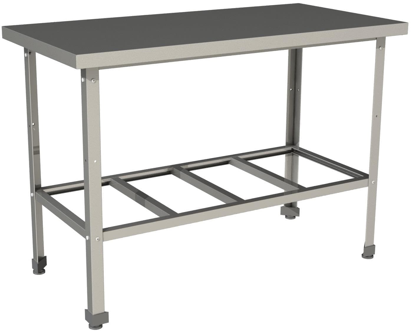 Стол производственный без борта с полкой решеткой Restoinox СП-10/6-Р-ЭЦ