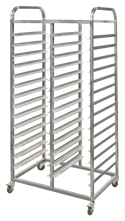 Тележка-шпилька для противней Luxstahl ТШГ-12-2 нерж двойная