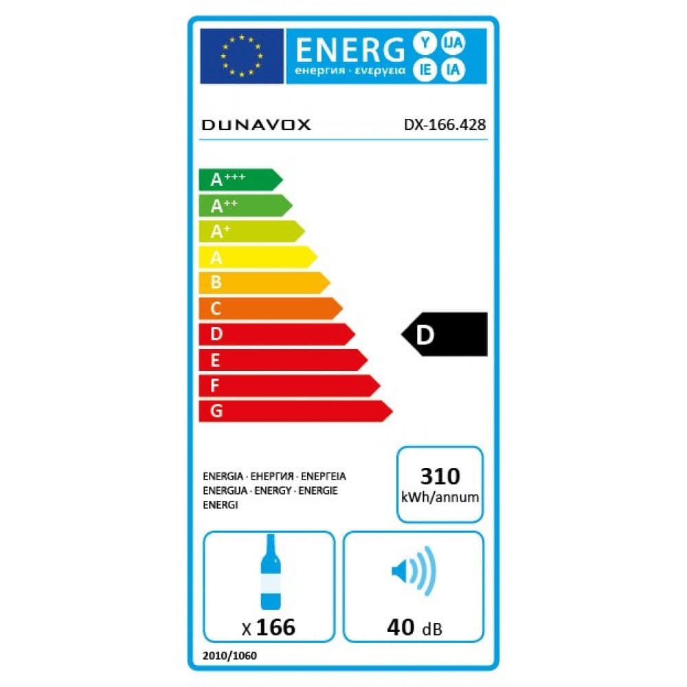 Шкаф винный Dunavox DX-166.428SDSK