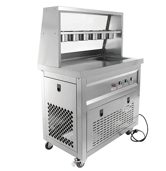 Фризер для жареного мороженого Foodatlas KCB-1F (контейнеры, стол для топпингов)