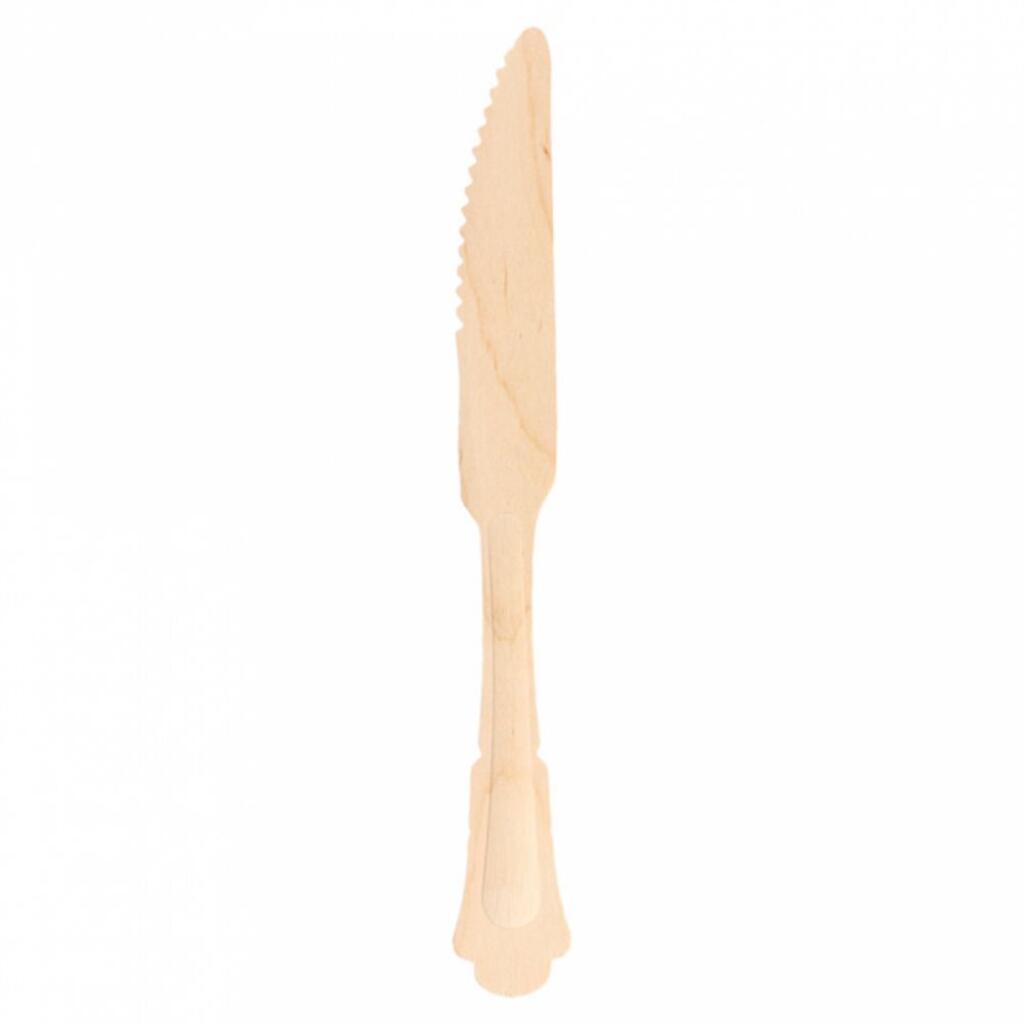 Нож одноразовый "Классика" 20,4 см, 100 шт, дерево Garcia De Pou | 189.43