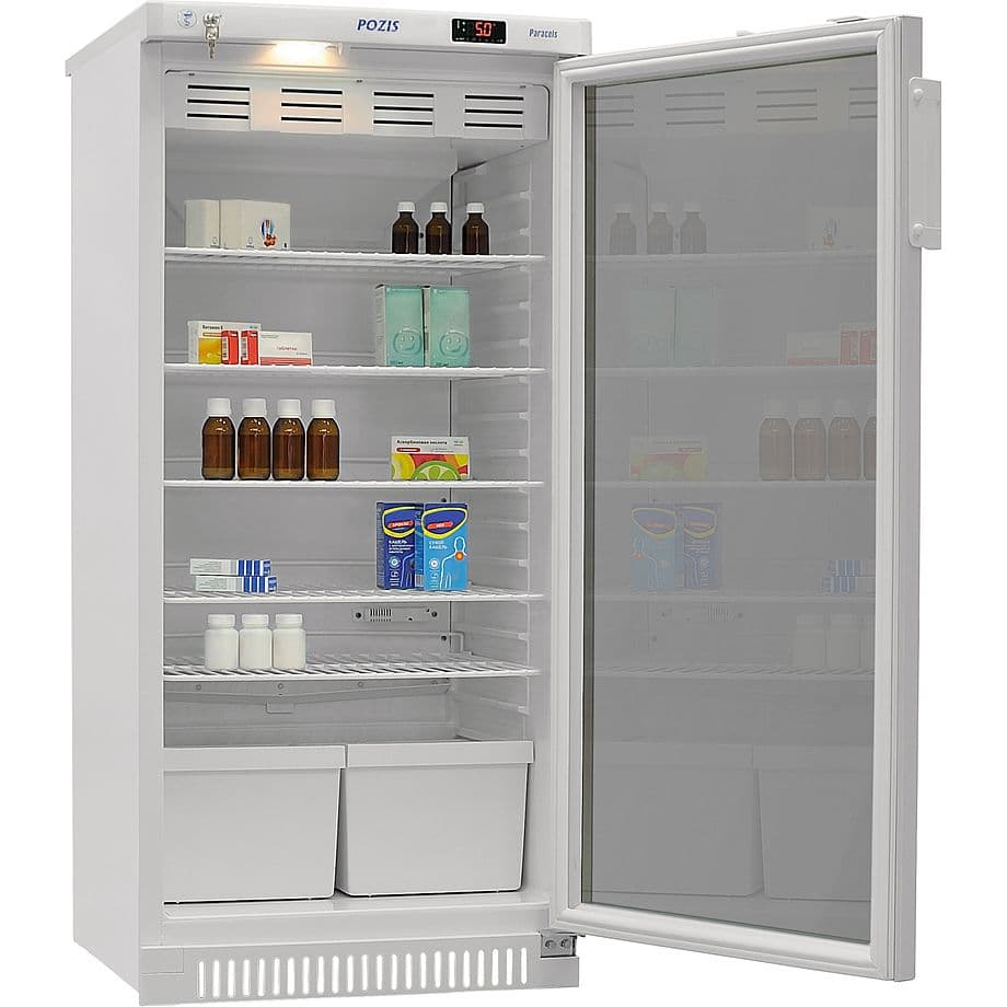 Шкаф фармацевтический Pozis ХФ-250 (тонир. стекло, новый блок)