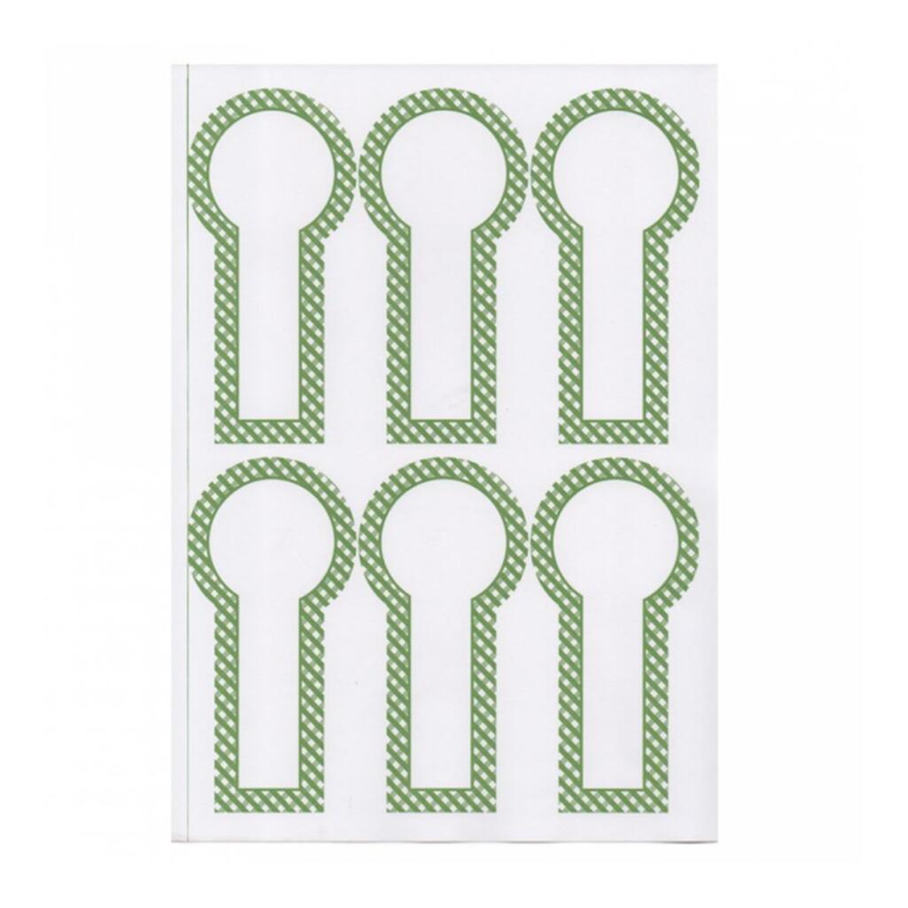 Этикетка бумажная белая, 6х12,5 см, 6 наклеек на листе А4, 100 л Garcia De Pou | 209.74