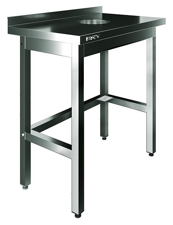 Стол для сбора пищевых отходов с бортом Restoinox СПО-7/6-БО