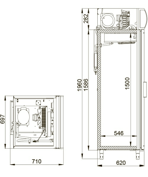 Шкаф фармацевтический Polair ШХФ_0,5 ДС