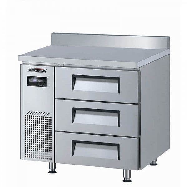 Стол холодильный Turbo Air KWR9-3D-3-750 с ящиками и бортом