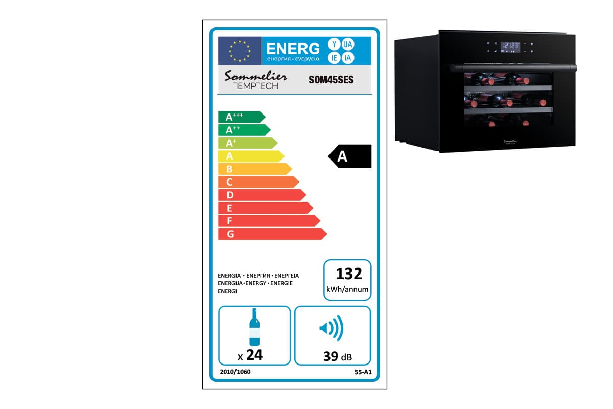 Шкаф винный Temptech SOM45SES