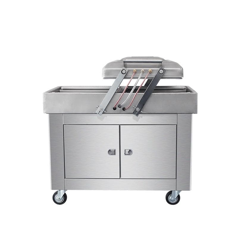 Напольная двухкамерная вакуум-упаковочная машина Hualian Machinery DZ-400/2SB SS нерж