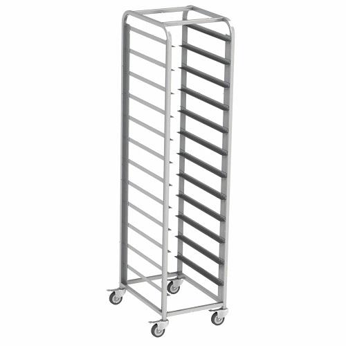 Тележка-шпилька для подносов Resto 400х320х1700мм, 12 уровней, сварная, нерж (поднос 1733,1735)