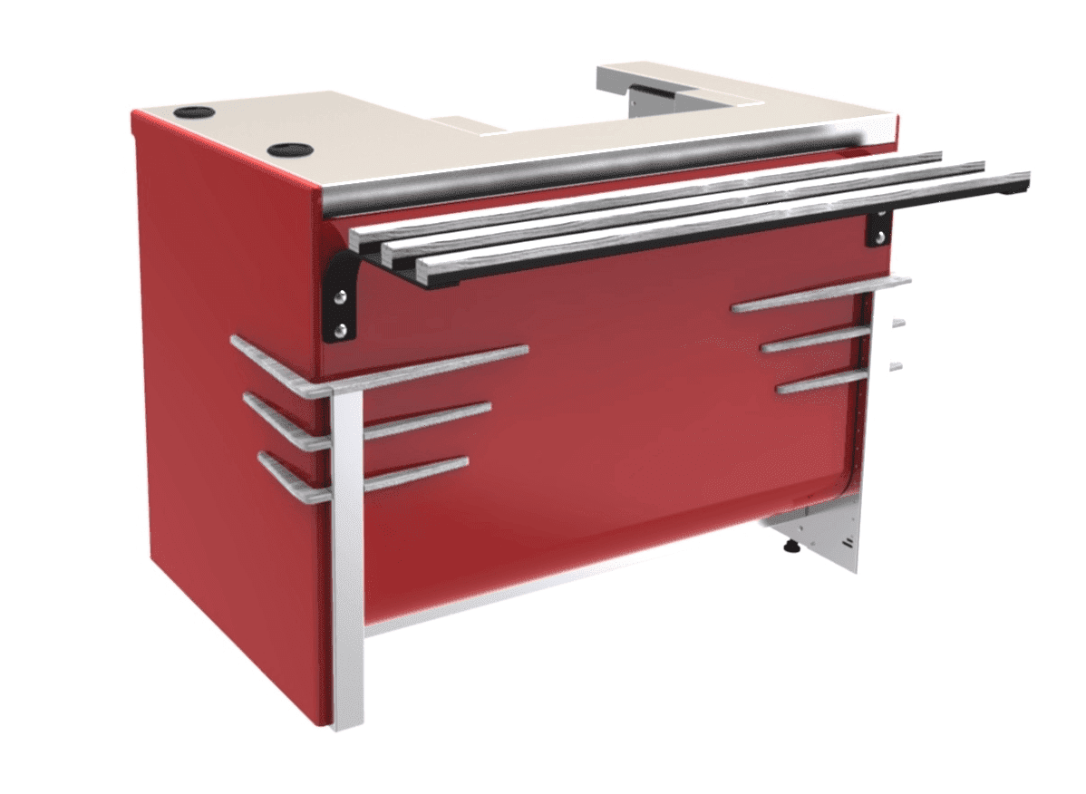 Прилавок кассовый Челябторгтехника «Refettorio Case» RТ1АL, левый