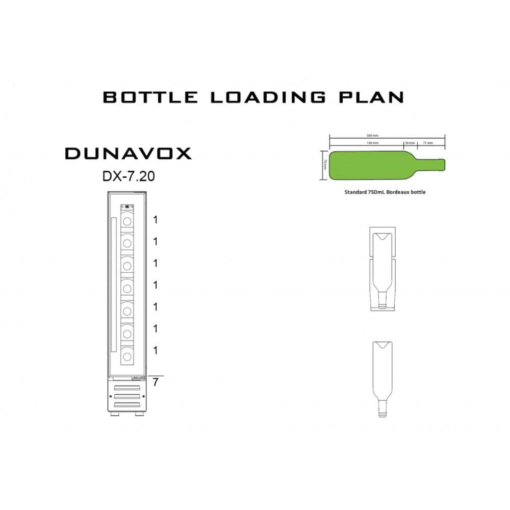 Шкаф винный Dunavox DX-7.20BK/DP