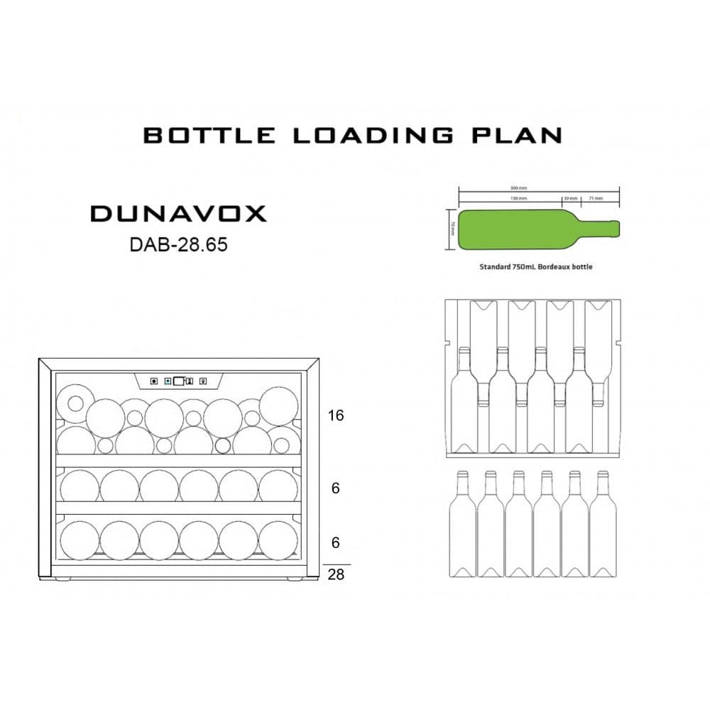Шкаф винный Dunavox DAB-28.65SS