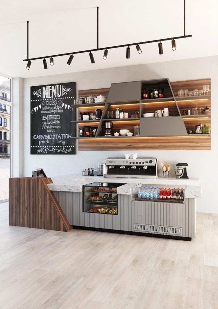 Витрина кондитерская Carboma KC71-110 VV 0,9-2 9005 открытая