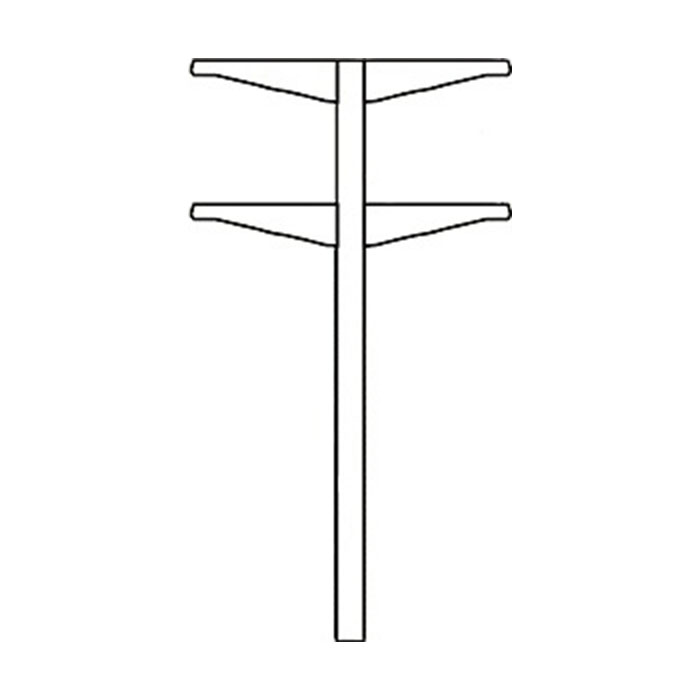 Суперструктура двухуровневая двухсторонняя без освещения Levin ARTICA 210