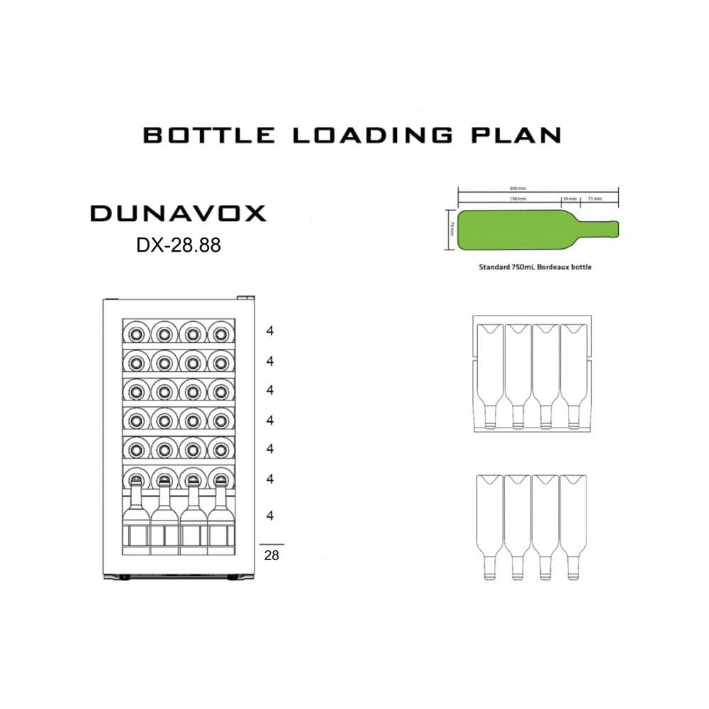 Шкаф винный Dunavox DX-28.88KF