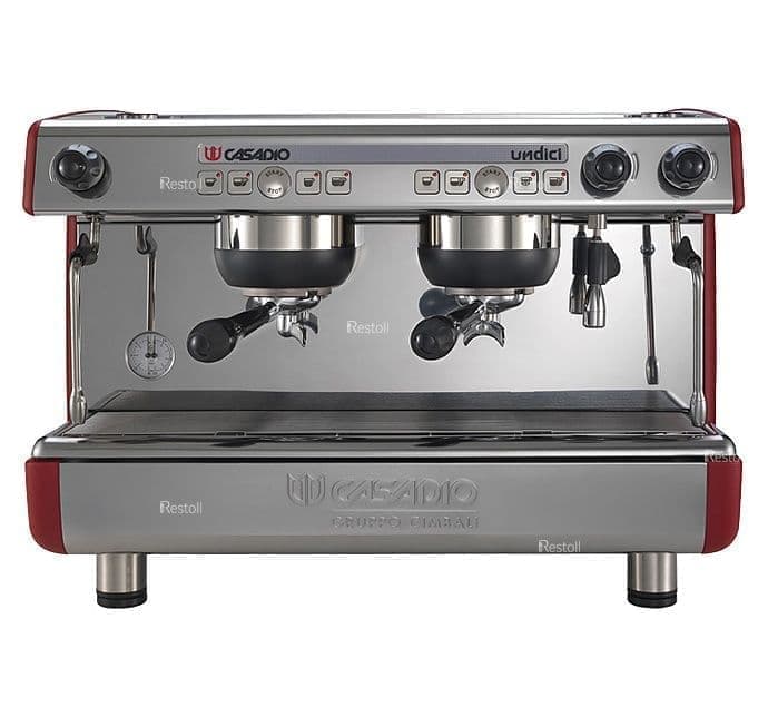 Кофемашина рожковая Casadio Undici A2, низкие группы красная