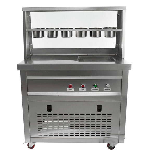 Фризер для жареного мороженого Foodatlas KCB-1F (контейнеры, стол для топпингов)