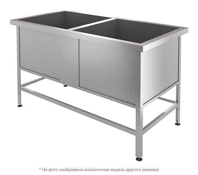 Ванна моечная Cryspi ВМЦ Э 2 (L=1250, S=650, H=870, G=350)