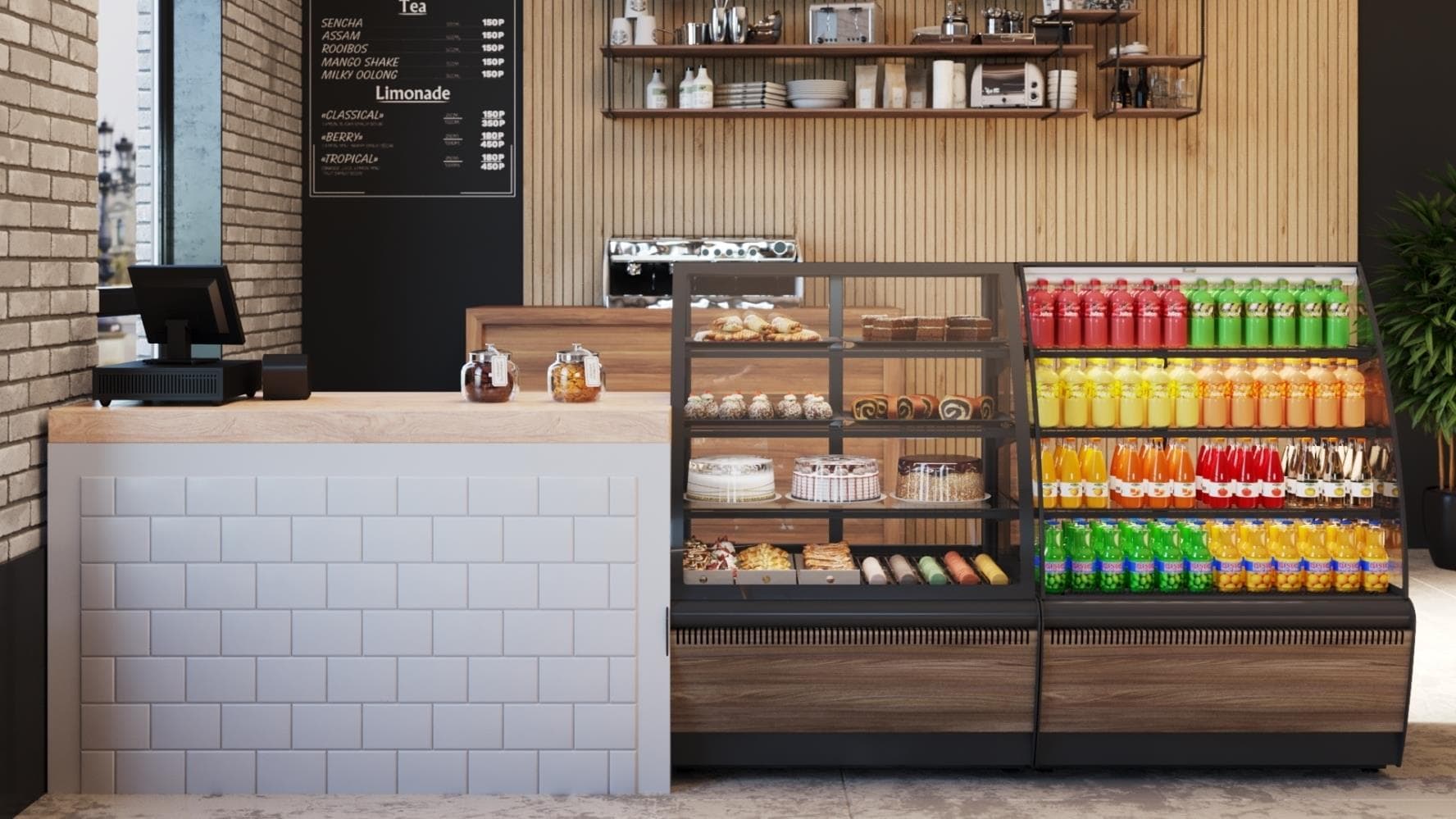 Витрина кондитерская Carboma K70 VV 0,9-1 (ВХСв-0,9д Люкс) 0102-0109