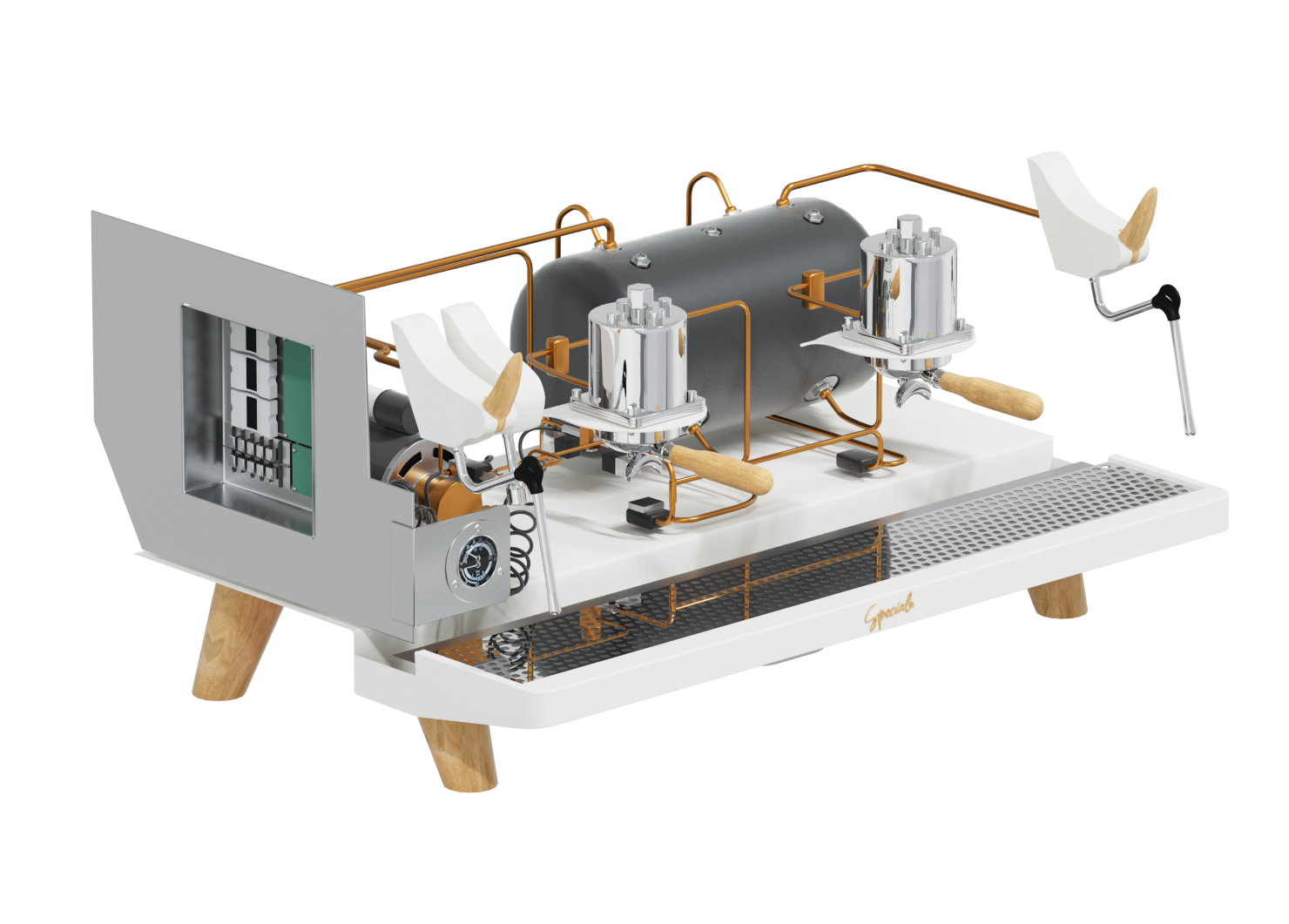 Кофемашина рожковая Manifesta Speciale White 2Gr