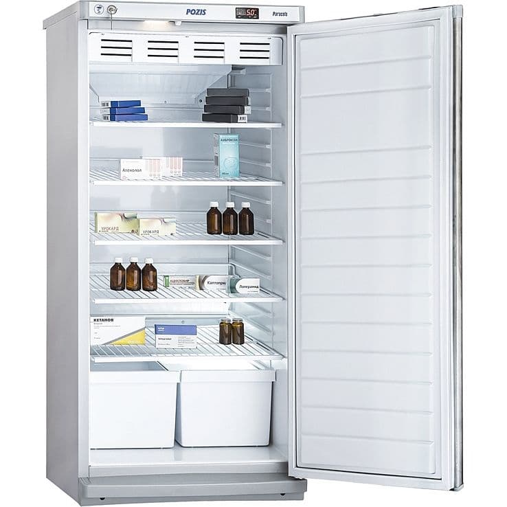 Шкаф фармацевтический Pozis ХФ-250 (металл. дверь, новый блок)