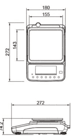 Весы лабораторные CAS XE-6000 II выс
