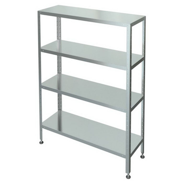 Стеллаж кухонный Марихолодмаш С-4-0,6/1,2/1,8 сплошные полки