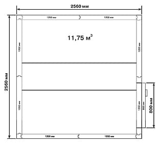 Камера холодильная Polair КХН‑11,75