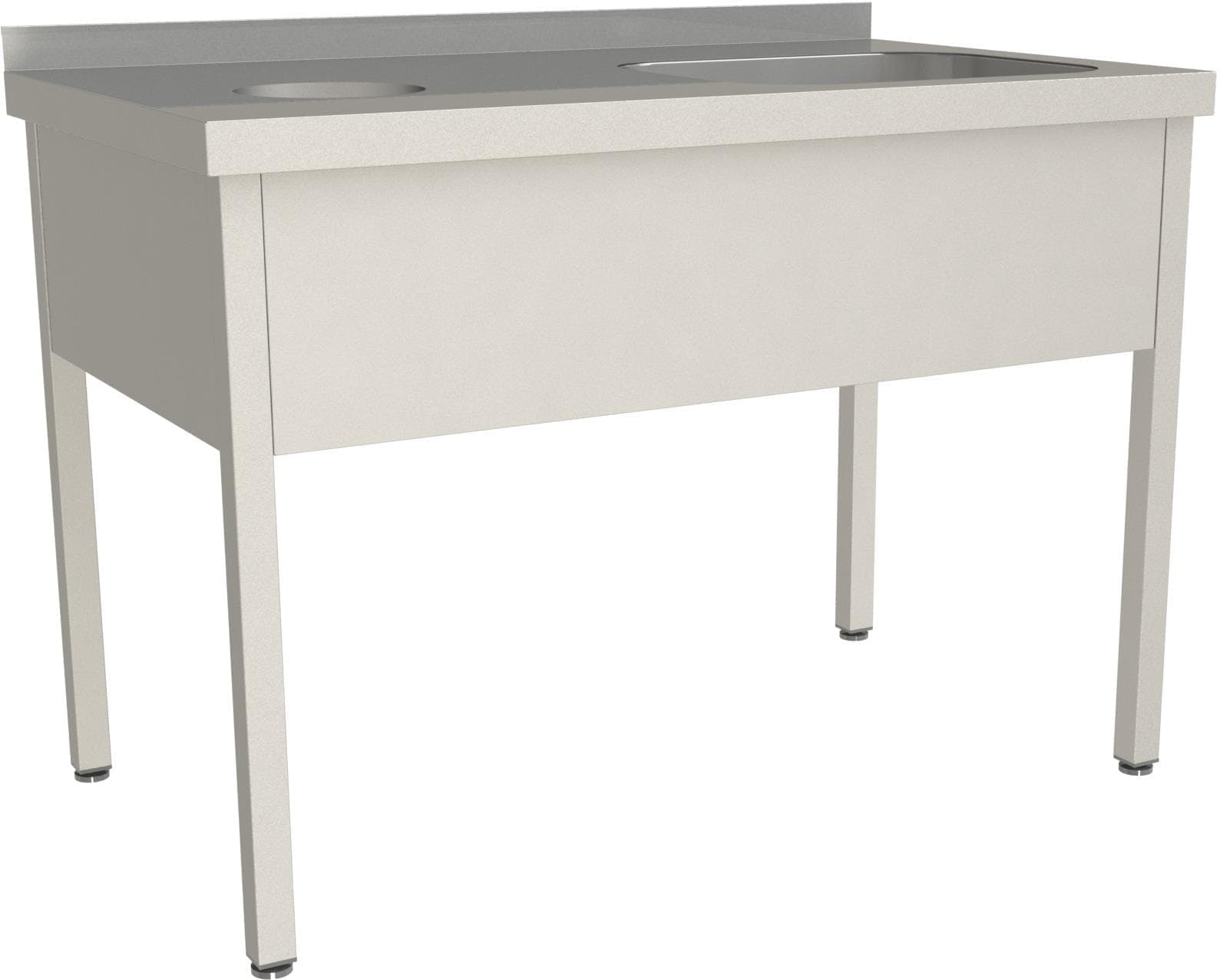 Стол для сбора пищевых отходов с ванной Restoinox СПОВЦ/1-13/7-БО-П