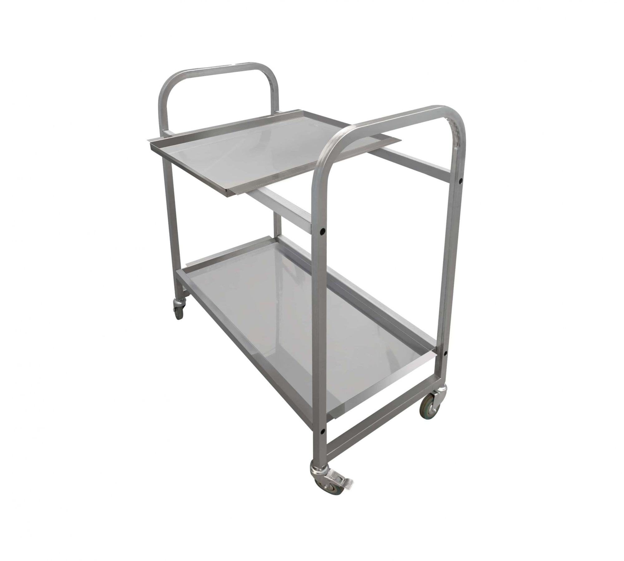 Тележка сервировочная Luxstahl нерж