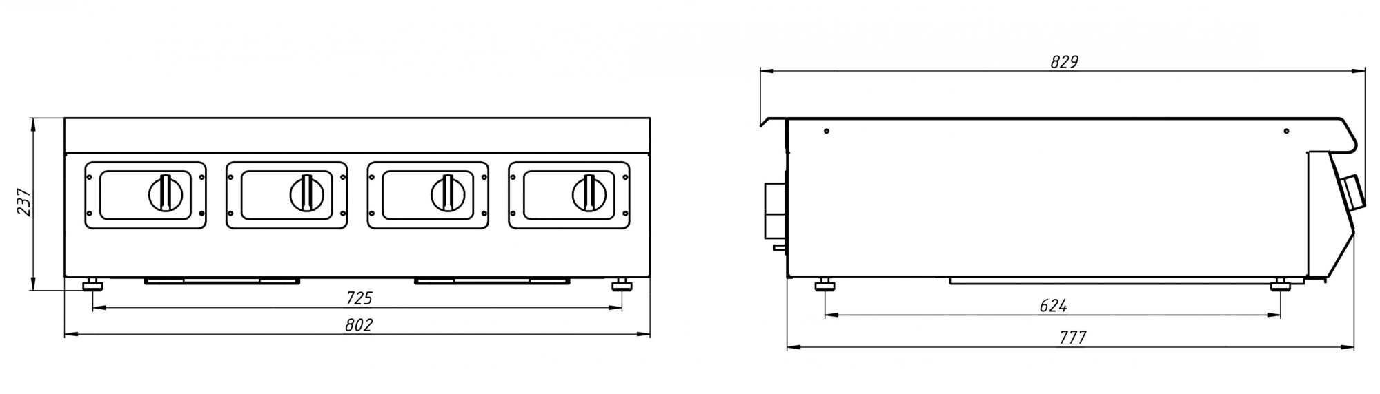 Плита индукционная Grill Master Ф4ИП/800 60015
