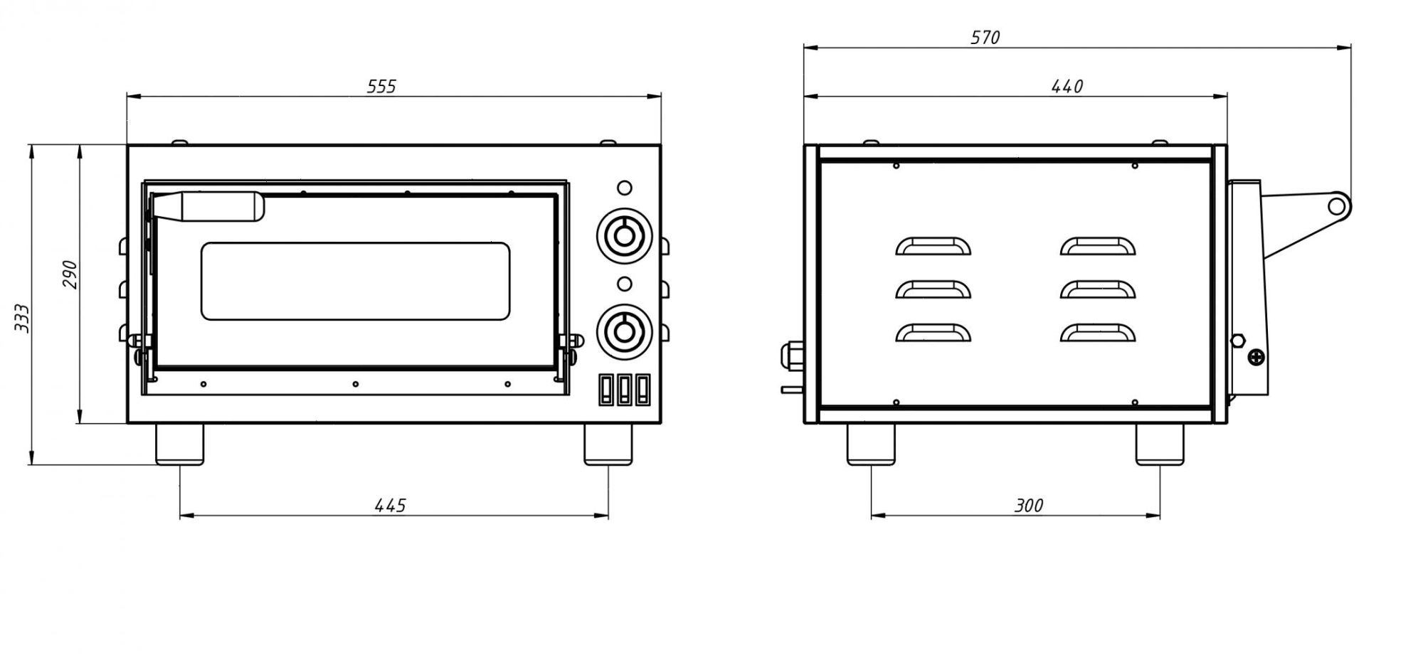 Печь для пиццы Grill Master ППЭ/1-XS (70009)